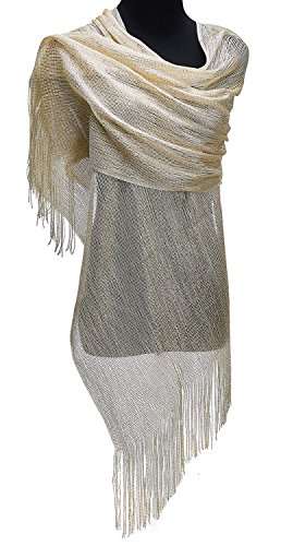 1920s Gatsby Weddings Evening Scarfs,Sheer Glitter Sparkle Piano Shawl Wrap - Image 3