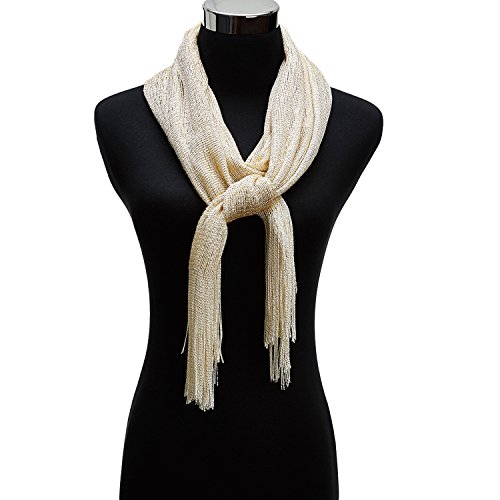 1920s Gatsby Weddings Evening Scarfs,Sheer Glitter Sparkle Piano Shawl Wrap - Image 5