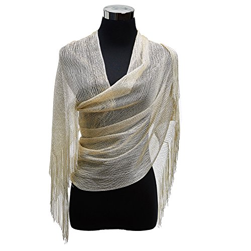 1920s Gatsby Weddings Evening Scarfs,Sheer Glitter Sparkle Piano Shawl Wrap - Image 7