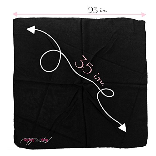 1950s Chiffon Scarf, Vintage Ascot, Retro Hair Tie for Women and Children - Image 7