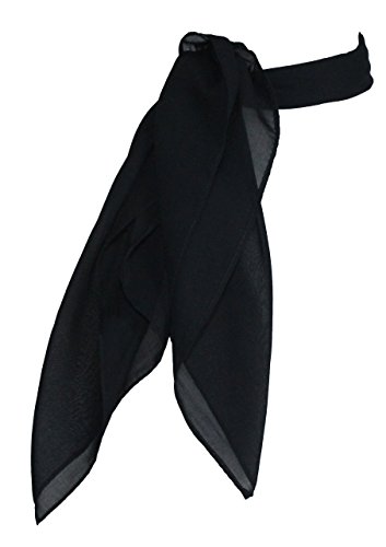 1950s Chiffon Scarf, Vintage Ascot, Retro Hair Tie for Women and Children