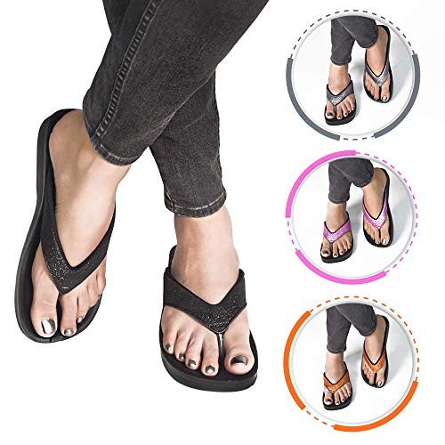 aerothotic original orthotic comfort thong style flip flops sandals for women with arch support for comfortable walk