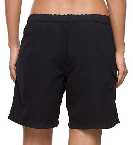 ATTRACO Women Swim Shorts Active Swim Board Short Long Swimsuit Shorts Black M - Image 3