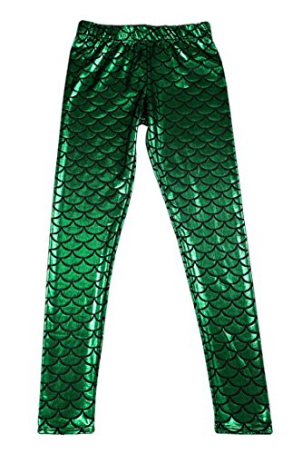 Alaroo Halloween Shiny Fish Scale Mermaid Leggings for Women Pants S-4XL - Image 7