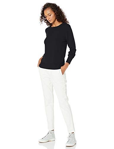 Daily Ritual Women's Fine Gauge Stretch Crewneck Pullover Sweater - Image 3