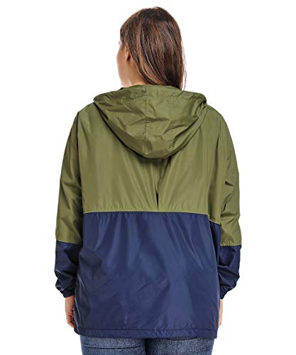 Women's Waterproof Raincoat Outdoor Hooded Rain Jacket Windbreaker XL-6XL - Image 7