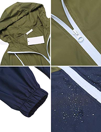 Women's Waterproof Raincoat Outdoor Hooded Rain Jacket Windbreaker XL-6XL - Image 8