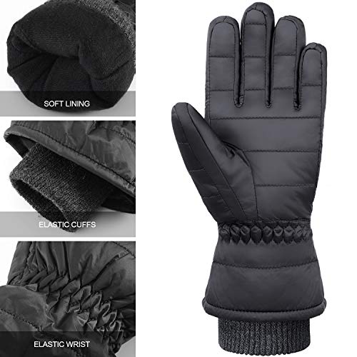 Andake 90% Duck Down Mittens Waterproof Gloves for Women Man -20℉ Cold Weather Warm Winter Snow Mittens Gloves for… - Image 3