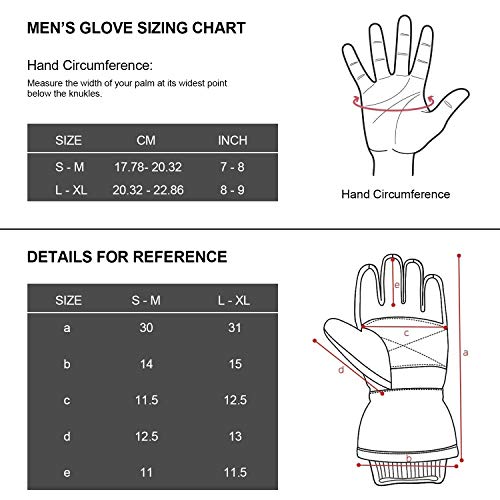 Andake 90% Duck Down Mittens Waterproof Gloves for Women Man -20℉ Cold Weather Warm Winter Snow Mittens Gloves for… - Image 7