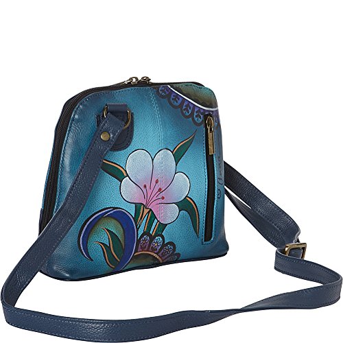 Anna by Anuschka Women's Genuine Leather Small Zip-Around Handbag | Multi Compartment Organizer - Image 5