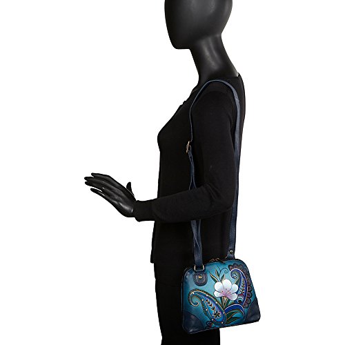 Anna by Anuschka Women's Genuine Leather Small Zip-Around Handbag | Multi Compartment Organizer - Image 6