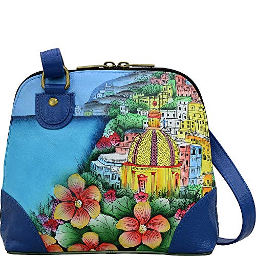 Anna by Anuschka Women's Genuine Leather Small Zip-Around Handbag | Multi Compartment Organizer