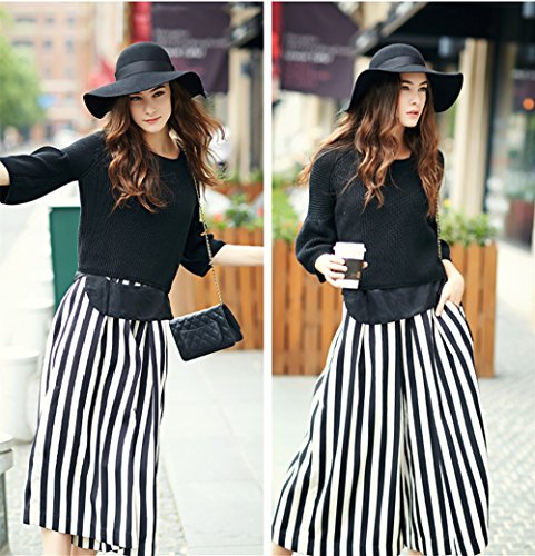 Anycosy Wool Floppy Hat for Women Wide Brim Felt Fedora Panama Hats - Image 6