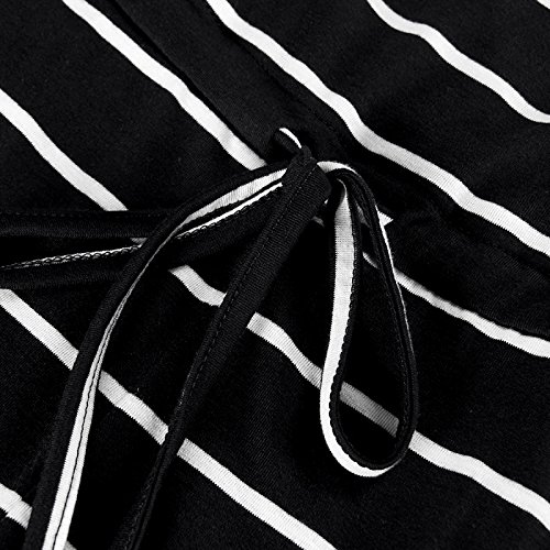 Artfish Women Casual Sleeveless Spaghetti Strap Striped Lounge Pajama Jumpsuit - Image 6