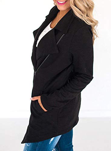 ASYOLY Women's Long Sleeve Open Front Cardigans Chunky Knit Draped Sweaters Outwear Coat with Pockets - Image 4