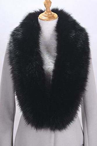 BABEYOND Women's Faux Fur Shawl Party Faux Fur Collar Fur Wraps for Winter Bridal Wedding Cover Up - Image 7