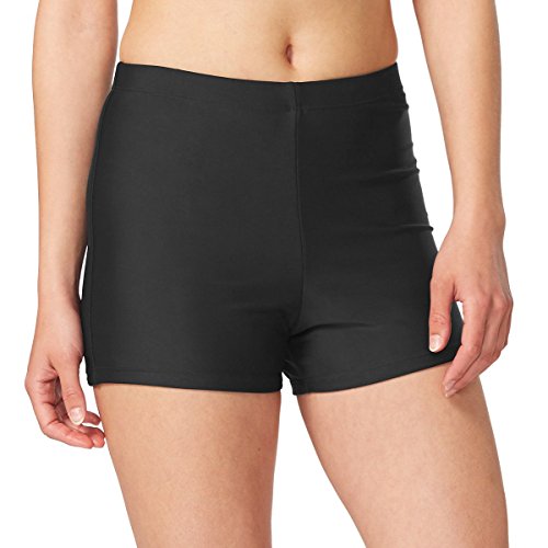 BALEAF Women's Basic High Waisted Boy Short Swim Bikini Tankini Bottom with Liner - Image 4