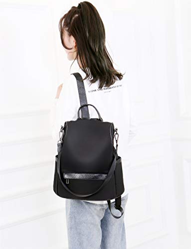 YUNEIK Backpack Purse for Women Anti-theft Waterproof Nylon Convertible Rucksack Lightweight Fashion Travel Shoulder Bag… - Image 3