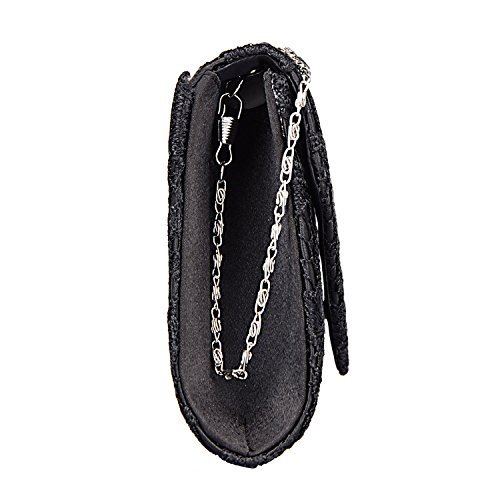 BAGLAMOR Clutch Purse for Women Elegant Floral Lace Envelope Handbag Wedding Evening Bag - Image 6