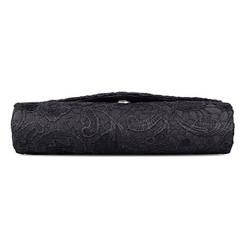 BAGLAMOR Clutch Purse for Women Elegant Floral Lace Envelope Handbag Wedding Evening Bag - Image 7