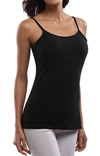 beautyin Women's Camisole with Shelf Bra Spaghetti Straps Cami Tanks - Image 5