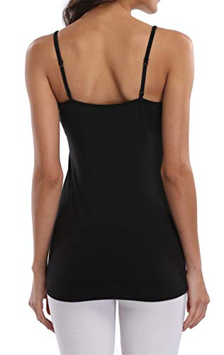 beautyin Women's Camisole with Shelf Bra Spaghetti Straps Cami Tanks - Image 6