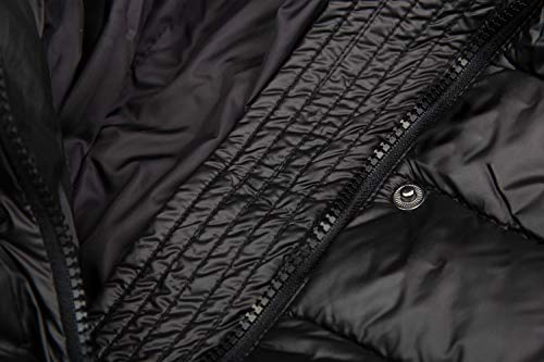 Bellivera Womens Puffer Jacket, Winter Coats for Women Fashion Long Hooded Padded Bubble Coat with Faux Fur Collar - Image 6