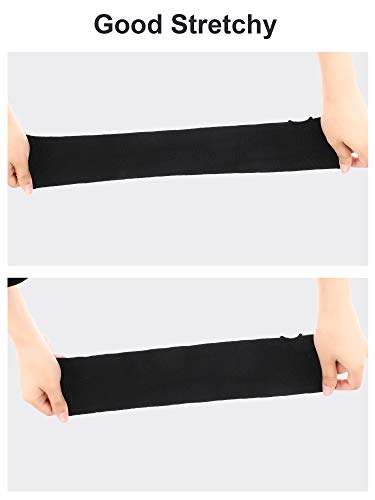 Bememo 4 Pairs Punk Gothic Long Fingerless Gloves Knitted Arm Warmer Elbow Length Gloves Thumb Hole Gloves - Image 8
