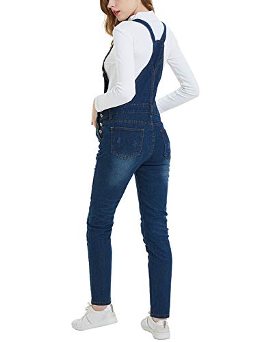 Maternity Denim Bib Overall Jeans Adjustable Strap Dungarees Denim Blue S - Image 3