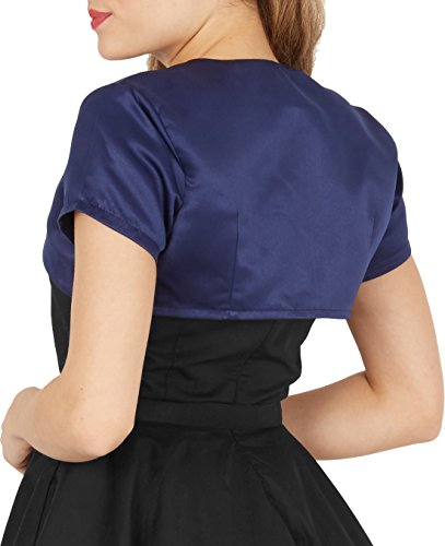 BlackButterfly Satin Bolero Shrug - Short Sleeve - Image 4