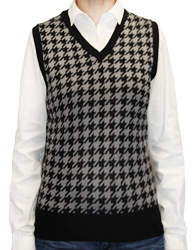 Blue Ocean Ladies Houndstooth Sweater Vest