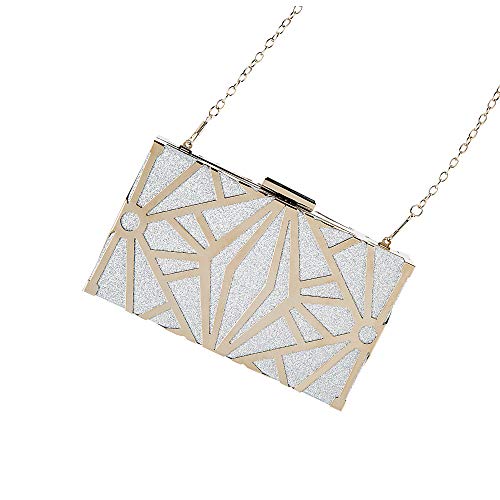 CARIEDO Women Evening Bag Elegant Clutch Purse Exquisite Velvet Metal Hollow out Handbags Prom Wedding Party - Image 3