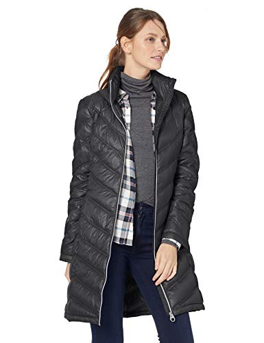 Calvin Klein Women's Chevron Quilted Packable Down Jacket (Standard and Plus)