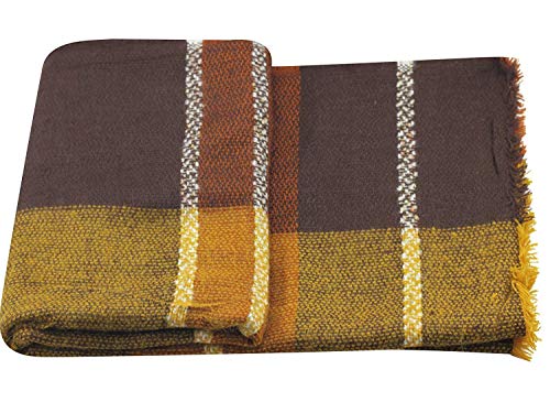 Century Star Womens Winter Scarf Fall Plaid Scarf Knit Oversized Large Triangle Scarf for Women Warm Shawl Wrap - Image 6