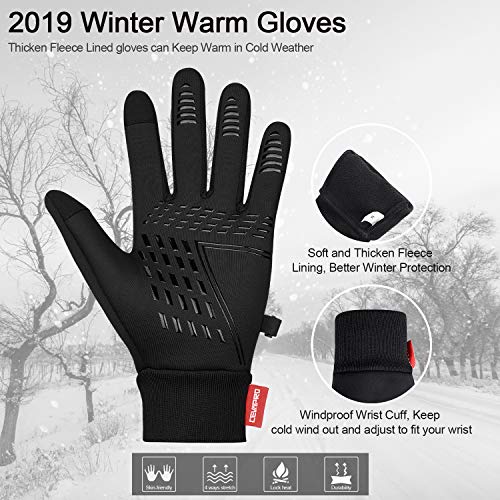 Cevapro Winter Gloves Touch Screen Gloves Cold Weather Warm Gloves for Hiking Running Cycling Climbing - Image 5