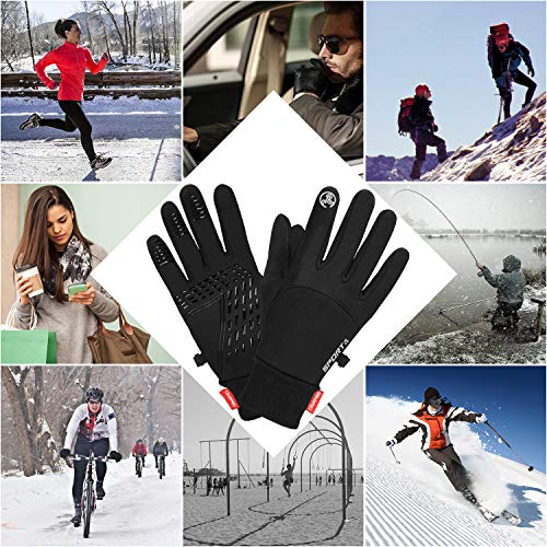 Cevapro Winter Gloves Touch Screen Gloves Cold Weather Warm Gloves for Hiking Running Cycling Climbing - Image 7