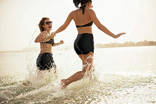 Charmo Women Tankini Bottom Elastic Swim Shorts Boardshorts Gym Swim Trunks Black - Image 7