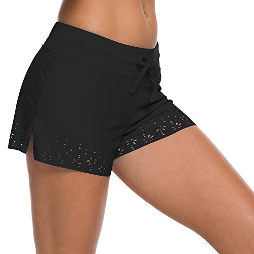 ChinFun Women's Board Shorts Swimswear Bottoms Tankini Swim Bathing Briefs Swimsuit Boardshorts Beach Trunks with Liner - Image 3