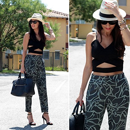 Choies Women's Cut Out Cross Spaghetti Strap Cropped Candy Color Vest - Image 4