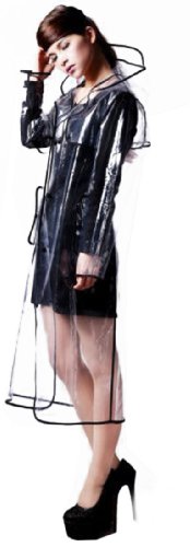 USonline911 City Block Bearcat Transparent with Colorful Edge Fashion Raincoat - Image 3