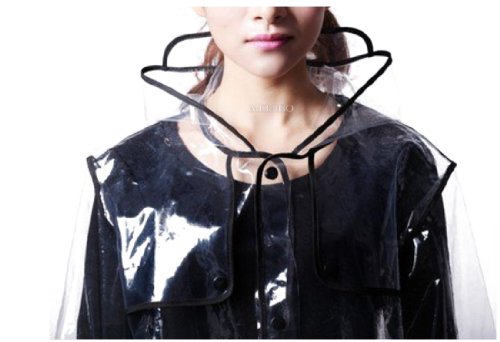 USonline911 City Block Bearcat Transparent with Colorful Edge Fashion Raincoat - Image 4