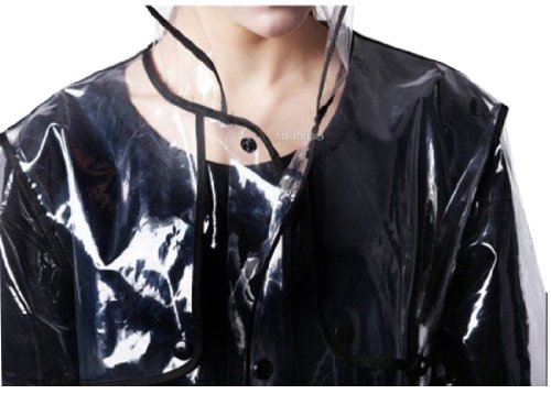 USonline911 City Block Bearcat Transparent with Colorful Edge Fashion Raincoat - Image 6
