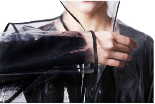 USonline911 City Block Bearcat Transparent with Colorful Edge Fashion Raincoat - Image 7