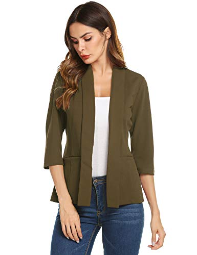 Concep Women's Casual Lightweight Long Sleeve Open Front Work Office Blazer Jacket S-XXL - Image 4