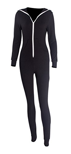 CoolooC Womens Onesies Jumpsuits Zip-up Union Hoodie Long Sleeve One Piece Pajamas Sleepwear Sexy Outfits Bodysuits - Image 5