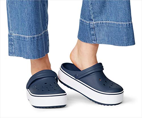 Crocs Men's and Women's Crocband Platform Clog | Platform Shoes - Image 8