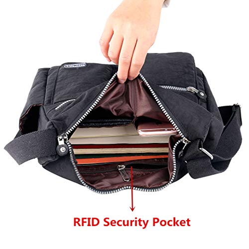 MHCNLL Crossbody Bag with Anti Theft RFID Pocket - Women Lightweight Water-Resistant Purse - Image 7