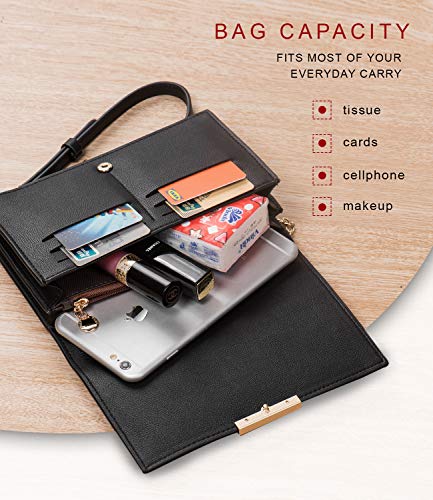 Katloo Small Crossbody Purse Shoulder Bag Leather Cell Phone Wallet Clutch Purse for Women Tote Handbag with Adjustable… - Image 7