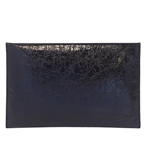Crushed Metallic Envelope Clutch - Image 3