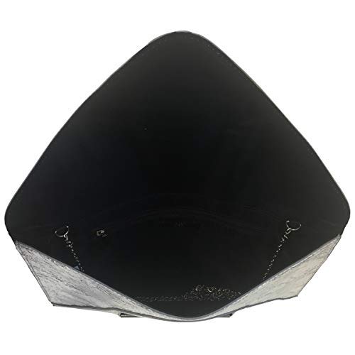 Crushed Metallic Envelope Clutch - Image 6